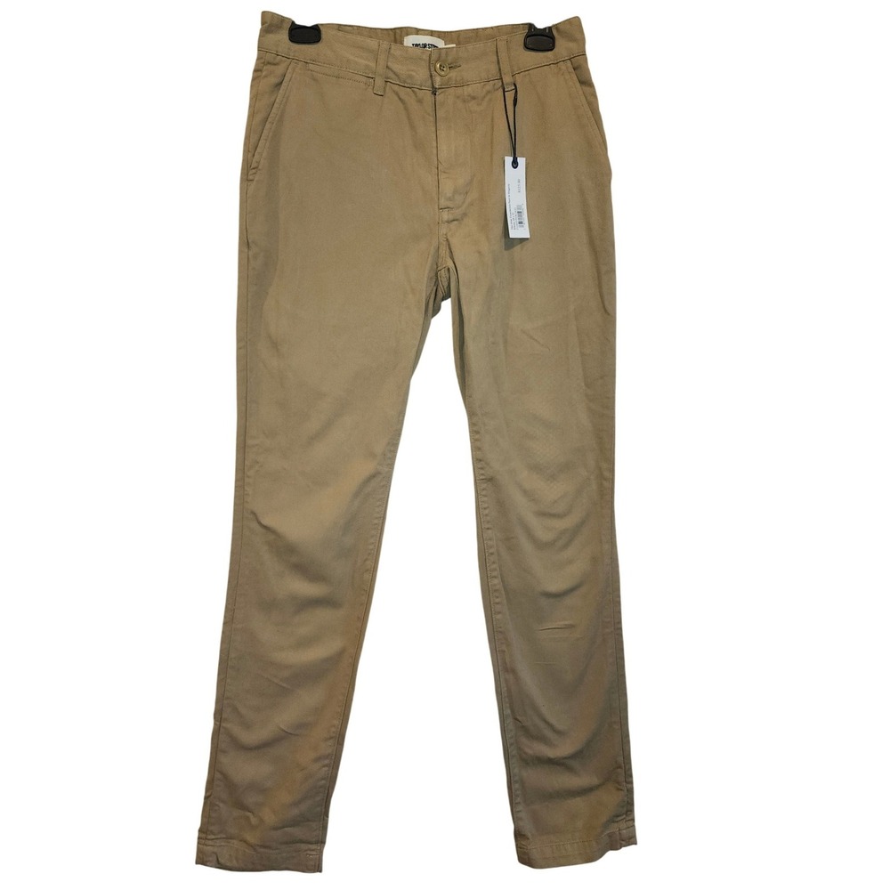 Taylor Stitch The Slim Chino British Khaki Organic Cotton Pants Mens 28 NEW